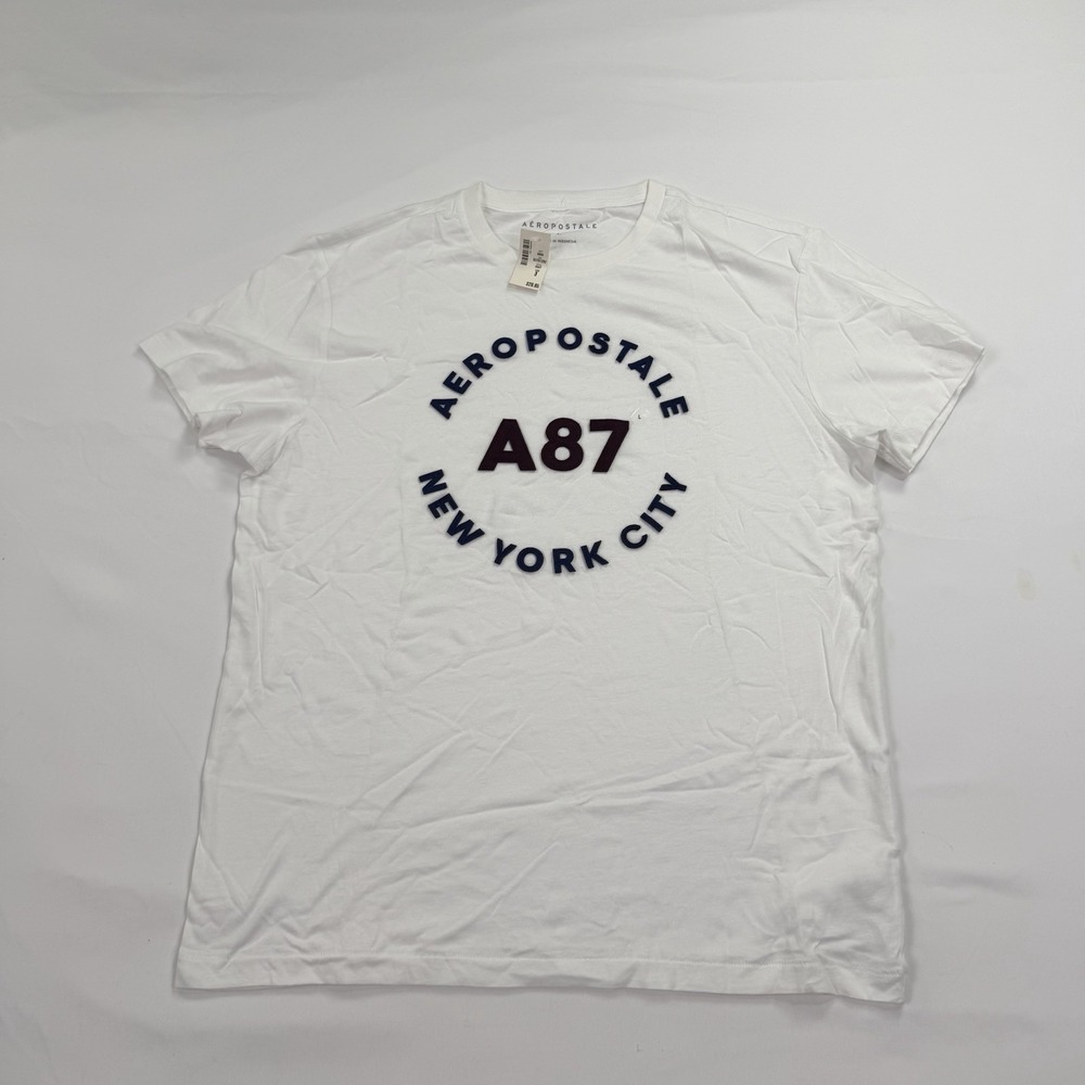 Vintage Aeropostale Y2K Men's Crew Neck Short Sleeve T-Shirt Size Large New